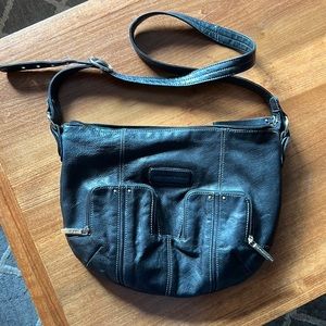 Stone Mountain Black Pebble Leather Bag